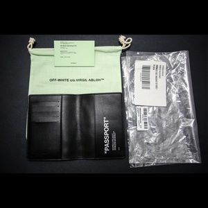 Off-White Passport/Card Holder